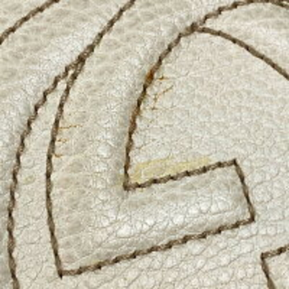 Gucci White Soho Shoulder Interlocking Leather Ba… - image 6